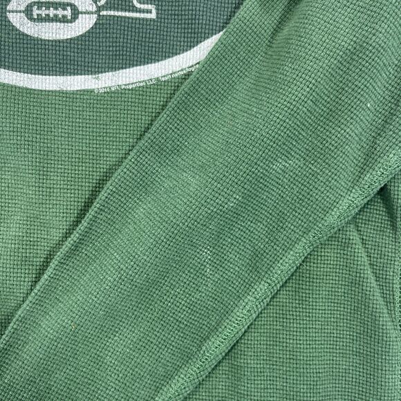 New York Jets Old‎ Navy Large Green Waffle NFL Long Sleeve Shirt - Picture 8 of 8